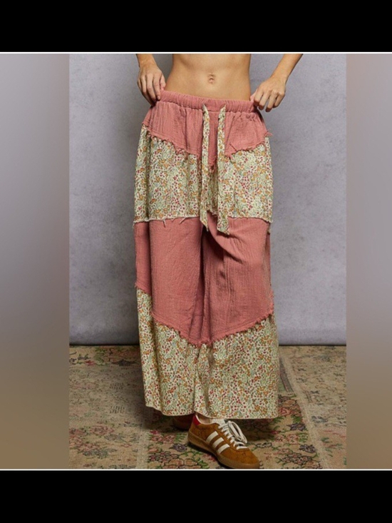 POL Pants - POL Floral and Pink Pants